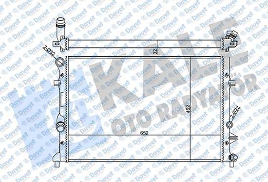 KALE 356945 Radyator Audi A3-Skoda Ocatavia Ii-Yeti-Vw Caddy Iii-Golf Vi-Beetle-Jetta Iv-Touran 1.2tsi 09-> (Mt) (Mekanik) (652x452x32)